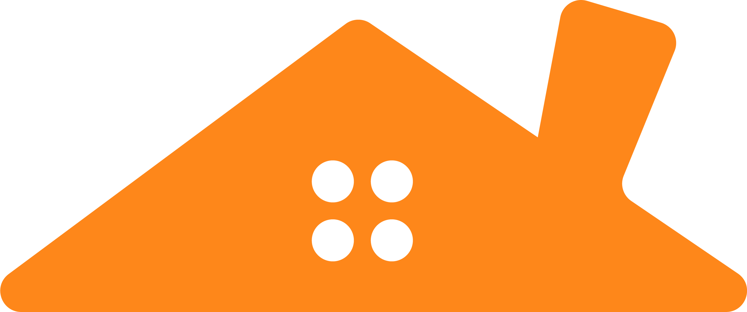 orangefarbenes Dach